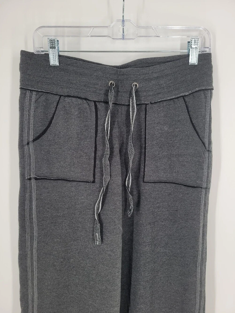 Antigua Wide Leg Drawstring Lounge Pants in Charcoal Wisconsin Size S New - Picture 3 of 8